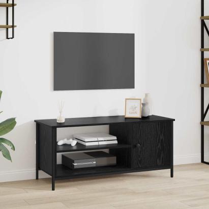 Cabinet TV Stejar negru 100 x 40 x 45 cm Lemn compozit GartenMobel Dekor