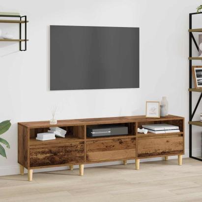 Cabinet TV cu sertar Lemn vechi 150 x 30 x 45 cm Lemn compozit GartenMobel Dekor