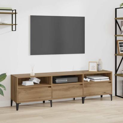 Cabinet TV stejar artizanal 150 x 30 x 44.5 cm Lemn compozit GartenMobel Dekor