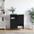 Bufet Stejar negru 60 x 35 x 70 cm Lemn compozit GartenMobel Dekor