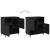 Bufet Stejar negru 60 x 35 x 70 cm Lemn compozit GartenMobel Dekor