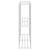 Raft de depozitare cu raft alb 43 x 27 x 90 cm Aluminiu GartenMobel Dekor