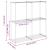 Raft de depozitare cu raft alb 43 x 27 x 90 cm Aluminiu GartenMobel Dekor