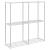 Raft de depozitare cu raft alb 43 x 27 x 90 cm Aluminiu GartenMobel Dekor