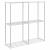 Raft de depozitare cu raft alb 43 x 27 x 90 cm Aluminiu GartenMobel Dekor