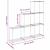 Raft de depozitare cu raft alb 43 x 27 x 90 cm Aluminiu GartenMobel Dekor