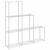 Raft de depozitare cu raft alb 43 x 27 x 90 cm Aluminiu GartenMobel Dekor