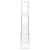 Raft de depozitare cu raft alb 43 x 27 x 90 cm Aluminiu GartenMobel Dekor