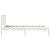 Cadru de pat cu headboard Alb 90 x 190 cm Lemn masiv de pin GartenMobel Dekor