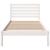 Cadru de pat cu headboard Alb 90 x 190 cm Lemn masiv de pin GartenMobel Dekor