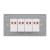 Intrerupator Cvadruplu Mecanic LUXION cu Rama din Sticla, Standard Italian, 4M SmartElectro IntelligentHouse