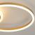 Lustra LED Dario, 2 Cercuri, 36W, Lumina Rece/Calda/Neutra, Auriu ModernLight Concept