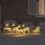 Renii LED 5 pcs Auriu țesătură GartenMobel Dekor