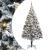 Brad de Crăciun cu lumini decorative cu coarde Alb 300 cm PVC GartenMobel Dekor