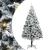 Brad de Crăciun cu lumini decorative cu coarde Alb 300 cm PVC GartenMobel Dekor