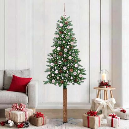Brad de Crăciun subțire Verde 210 cm PVC GartenMobel Dekor