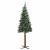 Brad de Crăciun subțire cu 300 LED Verde și alb 210 cm GartenMobel Dekor