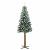 Brad de Crăciun subțire cu 300 LED Verde și alb 210 cm GartenMobel Dekor