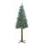 Brad de Crăciun subțire cu 300 LED Verde și alb 210 cm GartenMobel Dekor