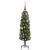 Brad de Crăciun artificial with LEDs Verde 120 cm PVC GartenMobel Dekor