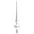 Brad de Crăciun artificial with LEDs Verde și alb 150 cm PVC GartenMobel Dekor