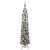 Brad de Crăciun artificial with LEDs Verde și alb 210 cm PVC GartenMobel Dekor