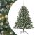 Brad de Crăciun artificial cu 150 LED Verde 105 x 105 x 150 cm GartenMobel Dekor