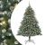 Brad de Crăciun artificial cu 300 LED Verde 160 x 160 x 240 cm GartenMobel Dekor