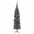 Copac Artificial Slăb de Crăciun cu 150 LED Verde și alb 120 cm GartenMobel Dekor