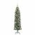 Copac Artificial Slăb de Crăciun cu 150 LED Verde și alb 120 cm GartenMobel Dekor