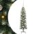 Copac Artificial Slăb de Crăciun cu 150 LED Verde și alb 120 cm GartenMobel Dekor