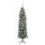 Copac Artificial Slăb de Crăciun cu 150 LED Verde și alb 150 cm GartenMobel Dekor