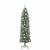 Copac Artificial Slăb de Crăciun cu 150 LED Verde și alb 150 cm GartenMobel Dekor