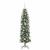 Copac Artificial Slăb de Crăciun cu 150 LED Verde și alb 150 cm GartenMobel Dekor