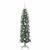 Copac Artificial Slăb de Crăciun cu 150 LED Verde și alb 150 cm GartenMobel Dekor