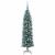 Copac Artificial Slăb de Crăciun cu 150 LED Verde și alb 150 cm GartenMobel Dekor