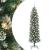 Copac Artificial Slăb de Crăciun cu 300 LED Verde și alb 180 cm GartenMobel Dekor