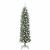 Copac Artificial Slăb de Crăciun cu 300 LED Verde și alb 180 cm GartenMobel Dekor