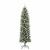Copac Artificial Slăb de Crăciun cu 300 LED Verde și alb 180 cm GartenMobel Dekor