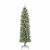 Copac Artificial Slăb de Crăciun cu 300 LED Verde și alb 180 cm GartenMobel Dekor