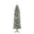 Copac Artificial Slăb de Crăciun cu 300 LED Verde și alb 180 cm GartenMobel Dekor
