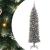 Copac Artificial Slăb de Crăciun cu 300 LED Verde și alb 180 cm GartenMobel Dekor