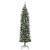 Copac Artificial Slăb de Crăciun cu 300 LED Verde și alb 210 cm GartenMobel Dekor