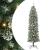 Copac Artificial Slăb de Crăciun cu 300 LED Verde și alb 210 cm GartenMobel Dekor