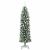 Copac Artificial Slăb de Crăciun cu 300 LED Verde și alb 210 cm GartenMobel Dekor