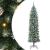 Copac Artificial Slăb de Crăciun cu 300 LED Verde și alb 210 cm GartenMobel Dekor