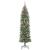 Copac Artificial Slăb de Crăciun cu 300 LED Verde și alb 210 cm GartenMobel Dekor