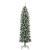 Copac Artificial Slăb de Crăciun cu 300 LED Verde și alb 240 cm GartenMobel Dekor