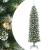 Copac Artificial Slăb de Crăciun cu 300 LED Verde și alb 240 cm GartenMobel Dekor