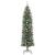 Copac Artificial Slăb de Crăciun cu 300 LED Verde și alb 240 cm GartenMobel Dekor